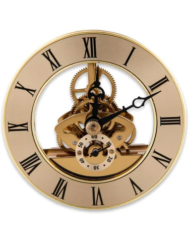 Craftprokits 86mm Gold Skeleton Clock - 2728 - 