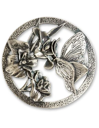 Pewter Lid - Butterfly 🪚 Premium Woodworking Equipment | JetTools.bg