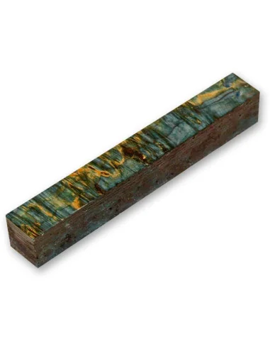 Pen Blank - Stabilised Turquoise Dyed Box Elder 🪚 Premium Woodworking Equipment | JetTools.bg