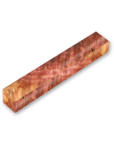 Double Dyed Stabilised Buckeye Burl Pen Blank - Yellow & Red 🪚 Premium Woodworking Equipment | JetTools.bg