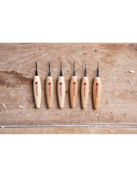 Flexcut MT910 6 Piece Mixed Profile Micro Tool Set 🪚 Premium Woodworking Equipment | JetTools.bg