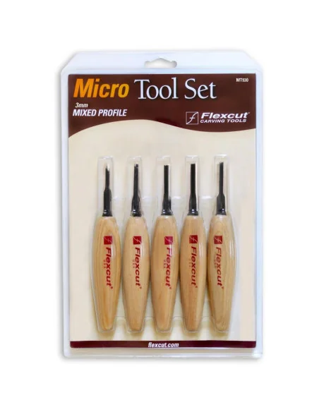 Flexcut MT930 5 Piece Micro Tool Set 🪚 Premium Woodworking Equipment | JetTools.bg