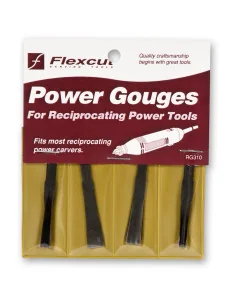 Flexcut RG310 4 Piece Power Carving Detail Gouge Set 🪚 Premium Woodworking Equipment | JetTools.bg