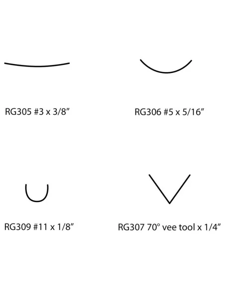 Flexcut RG310 4 Piece Power Carving Detail Gouge Set 🪚 Premium Woodworking Equipment | JetTools.bg