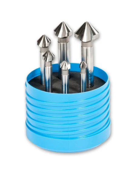 Ig2 6 Piece HSS 3 Flute Countersink Set 🪚 Премиум оборудване за дървообработка | JetTools.bg