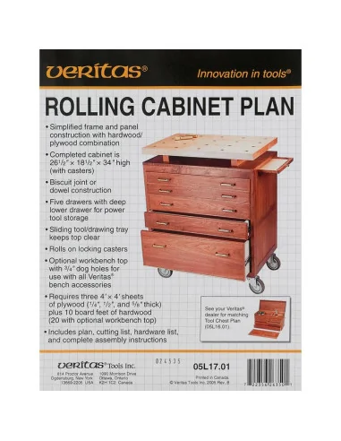 Veritas Rolling Cabinet Plans - 4754 - 