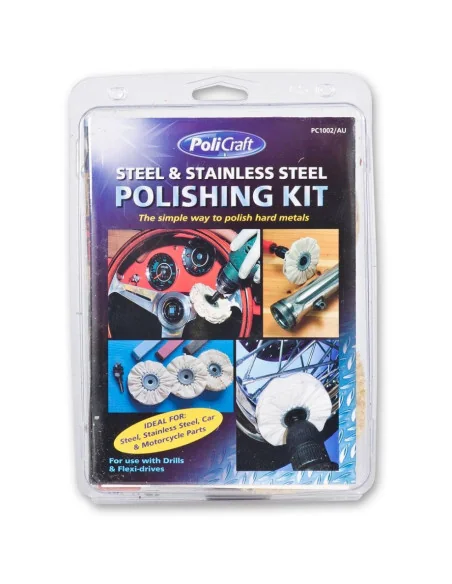 Polishing Kit for Steel & Stainless Steel 🪚 Премиум оборудване за дървообработка | JetTools.bg