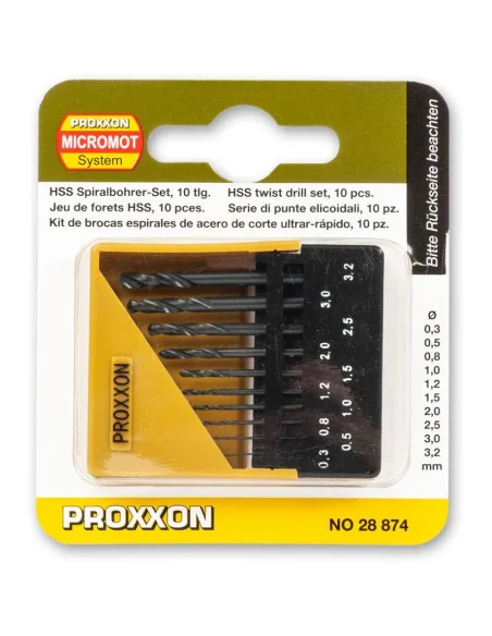 PROXXON 10 Piece HSS Twist Drill Set 🪚 Premium Woodworking Equipment | JetTools.bg