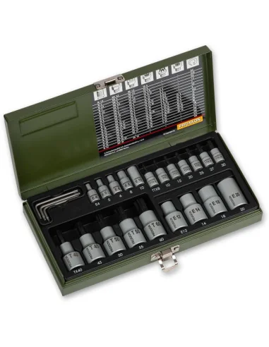 Proxxon 23 Piece Torx Socket Set (14" & 12") 🪚 Премиум оборудване за дървообработка | JetTools.bg