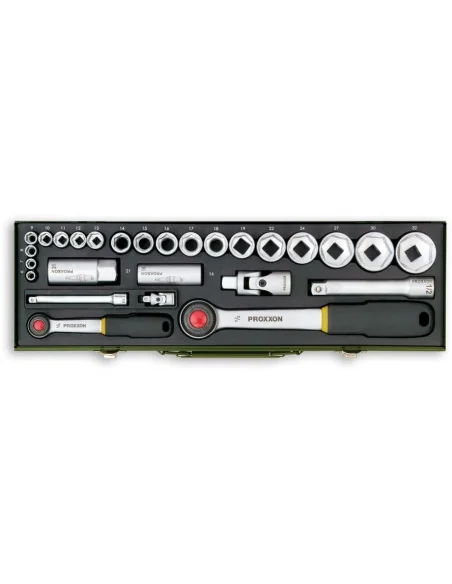 Proxxon 27 Piece Automotive Socket Set (14" & 12") 🪚 Премиум оборудване за дървообработка | JetTools.bg