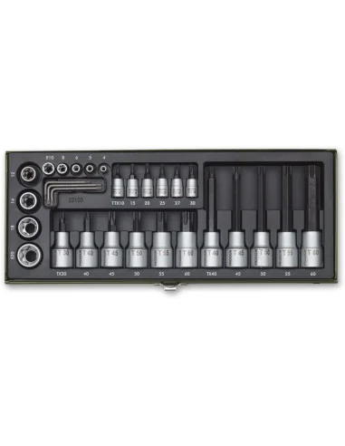 PROXXON 29 Piece TX Socket & TX Socket Bit Set (1/4" & 1/2")