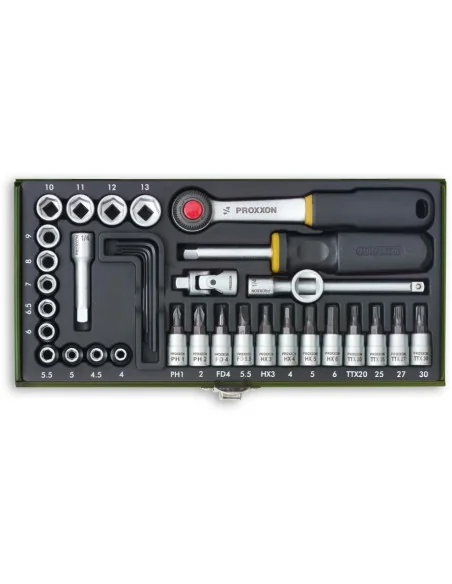 Proxxon 36 Piece Precision Engineer's Socket Set (14") 🪚 Премиум оборудване за дървообработка | JetTools.bg