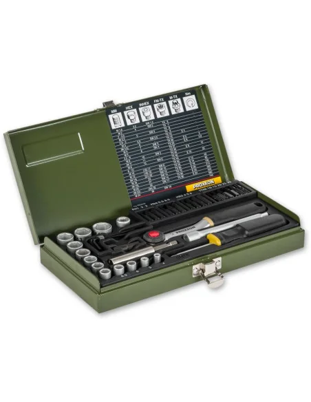 Proxxon 39 Piece Screwdriver and Socket Set (14") 🪚 Премиум оборудване за дървообработка | JetTools.bg