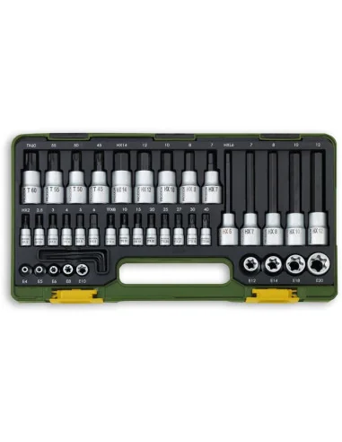 PROXXON 41 Piece Special Socket Set for Torx & Hex (1/4" & 1/2") 🪚 Premium Woodworking Equipment | JetTools.bg