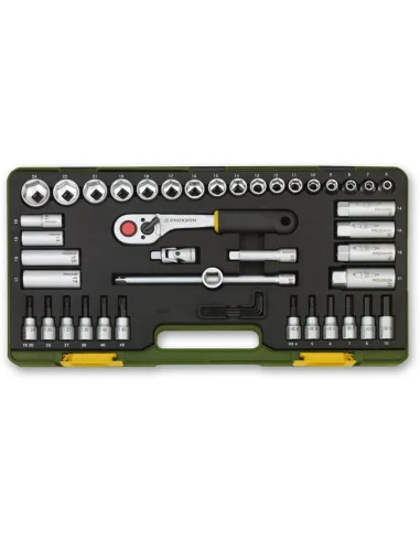 Proxxon 47 Piece Compact Socket Set (38") 🪚 Премиум оборудване за дървообработка | JetTools.bg