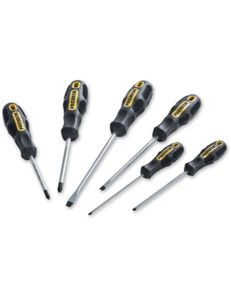 Proxxon 6 Piece Screwdriver Set (Pz & Slot) 🪚 Премиум оборудване за дървообработка | JetTools.bg