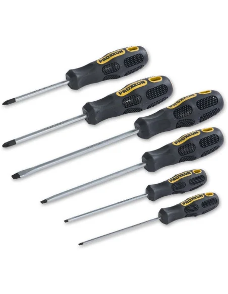 Proxxon 6 Piece Screwdriver Set (Pz & Slot) 🪚 Премиум оборудване за дървообработка | JetTools.bg