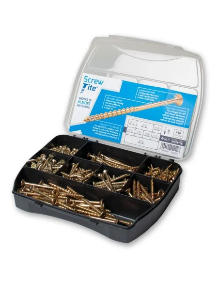 Tite-Fix Screw-Tite Compact Organiser (Pack of 460 Pozi Screws) 🪚 Premium Woodworking Equipment | JetTools.bg