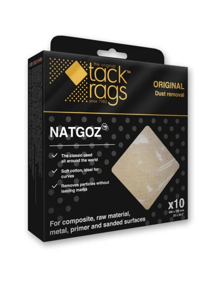 Tack Rags Original Cloth NATGOZ Lint Free (Pkt 10) 🪚 Premium Woodworking Equipment | JetTools.bg