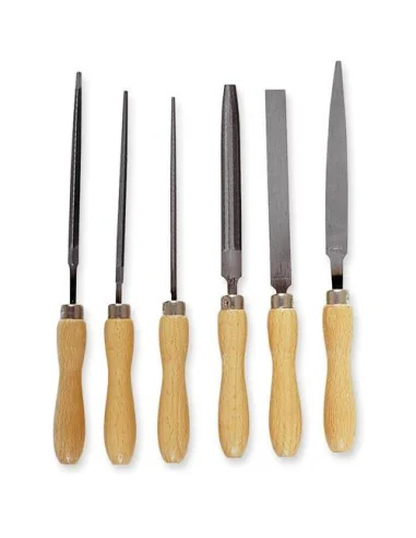 Vallorbe 6 Piece Miniature File Set - 100mm 🪚 Premium Woodworking Equipment | JetTools.bg