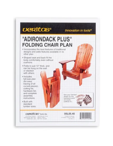 Veritas Folding Adirondack Plus Chair Plan - 4753 - 