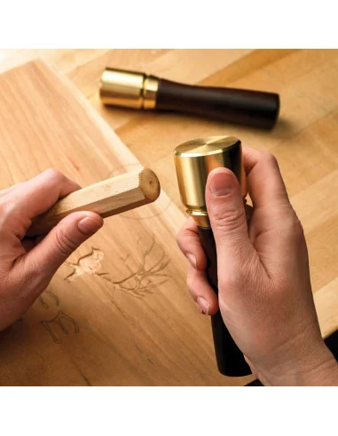 Veritas Large Journeyman's Brass Mallet 🪚 Premium Woodworking Equipment | JetTools.bg