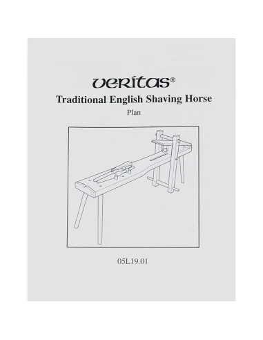 Veritas Traditional English Shaving Horse Plan - 4760 - 