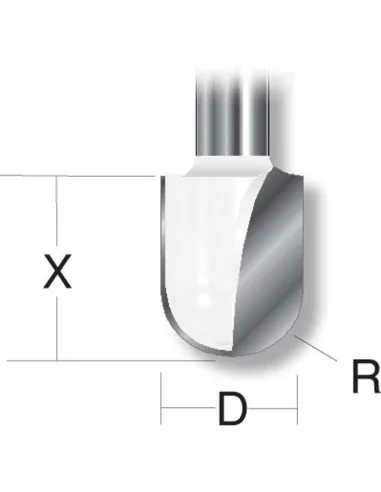 Axcaliber Round Nose/Radius Cutters - 1/2" Shank 🪚 Premium Woodworking Equipment | JetTools.bg