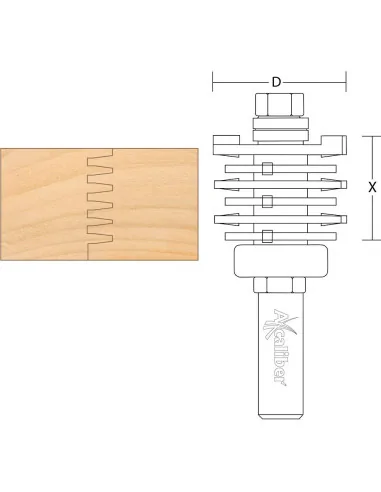 Axcaliber Adjustable Finger Joint Set 🪚 Premium Woodworking Equipment | JetTools.bg