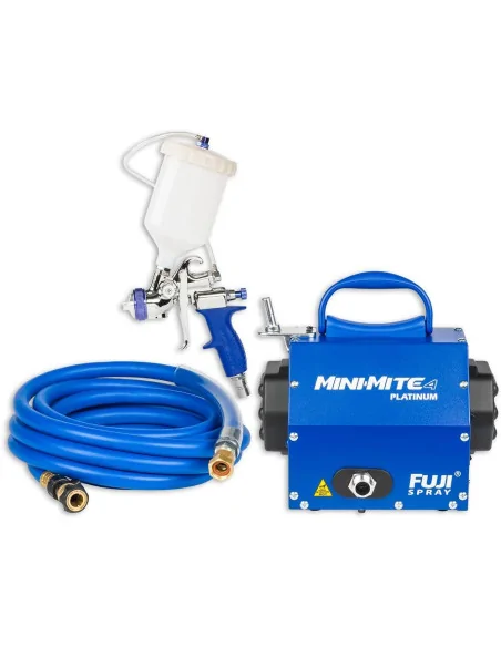 Fuji Mini-Mite 4 Turbine Platinum Unit & T75 Gravity Spray Gun 🪚 Премиум оборудване за дървообработка | JetTools.bg