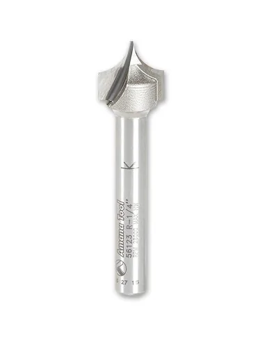 Amana Carbide Point Cutting Roundover Router Cutter 1/4" Shank