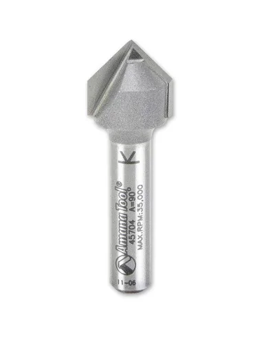 Amana Vee Groove Router Cutters 1/4" Shank