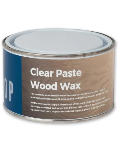 Axminster Workshop Paste Clear Wood Wax