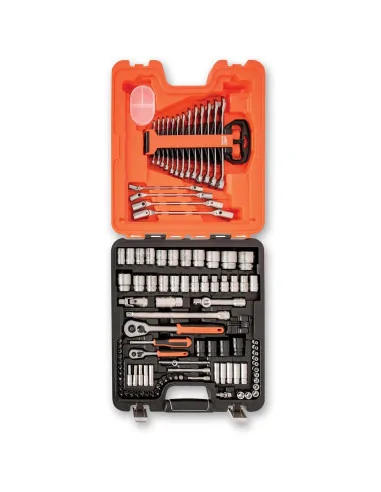 Bahco S106 DriveSocket & Spanner Set, 106 Piece (1/4" &1/2")