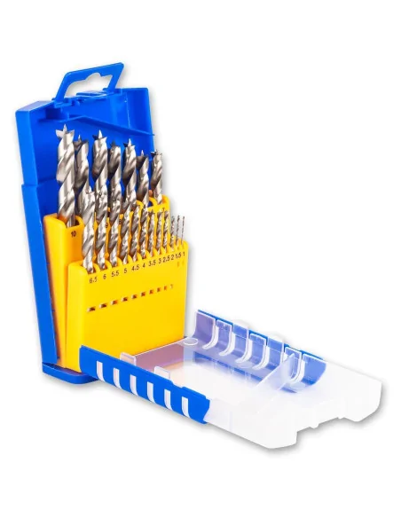 FISCH 19 Piece HSS Brad Point Drill Set 🪚 Премиум оборудване за дървообработка | JetTools.bg